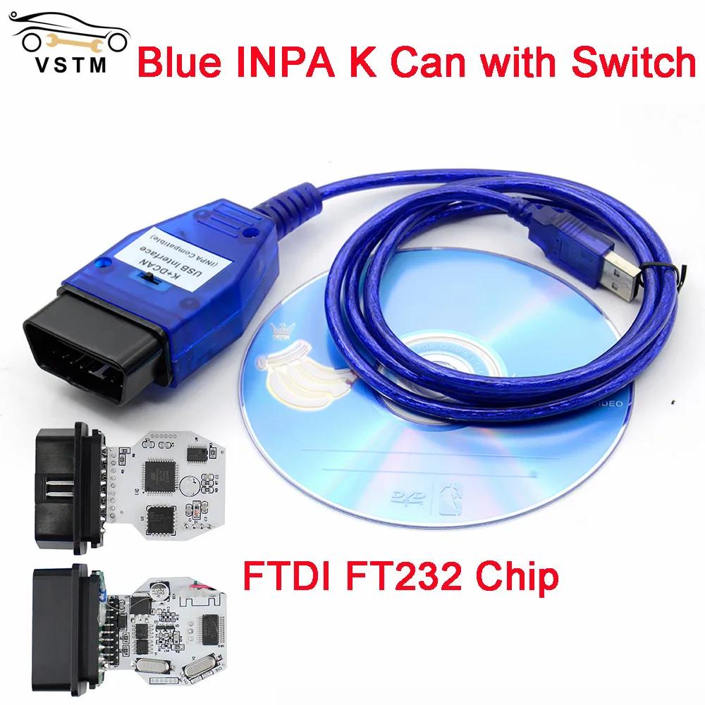 BMW E46 K + CAN USB ̽  , FTDI FT232 Ĩ OBD2 ĳ, BMW K + DCAN, inpa OBD 2 USB ̺, ǰ